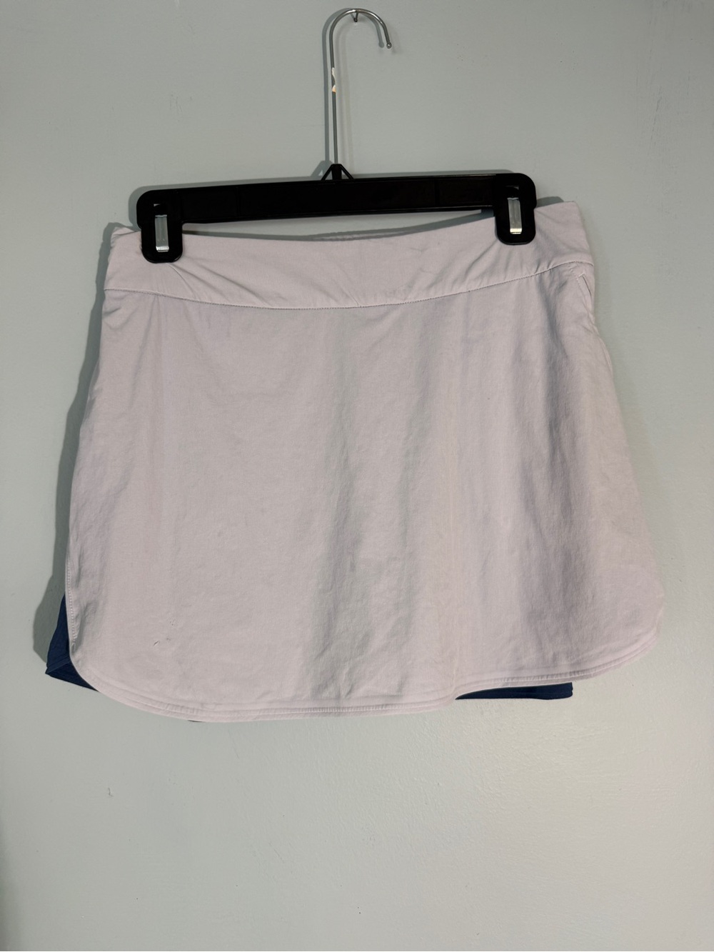 Outdoor Voices White Mini Skort with Navy Undershorts